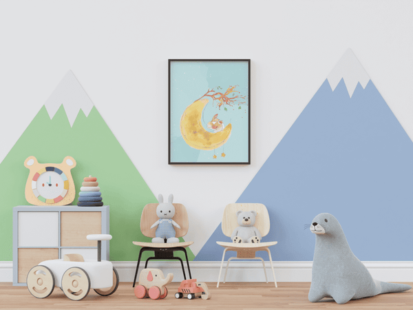 Lunar Slumber - Framed Wall Art