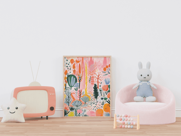 Magical Forest Adventure - Framed Wall Art