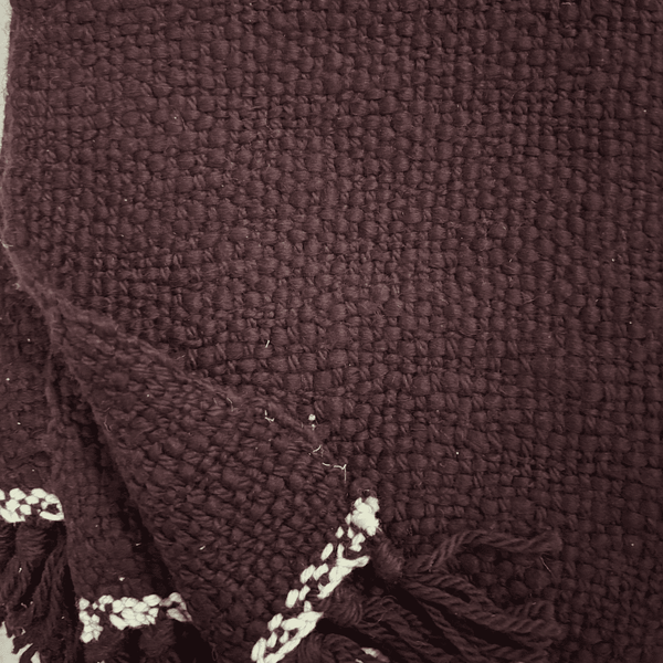 Maroon Mirage Tufted Sofa Throw