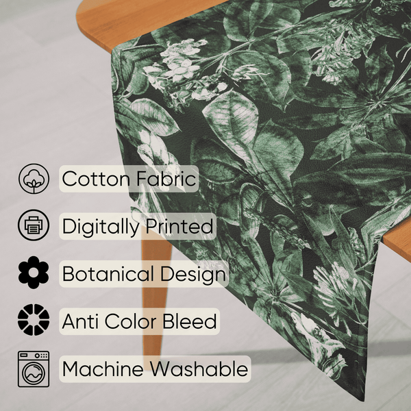 Midnight Flora Table Runner - 4 Seater