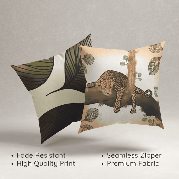 Mighty Stare of Jaguar X Leafy Veins | Set of 2