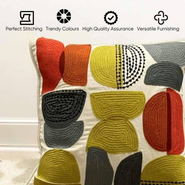 Modern Geometric Tufted Cushion Cover - Set of 5
