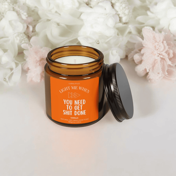 Motivation Glow Valentine Love Candles Vanilla Soy Wax Candle