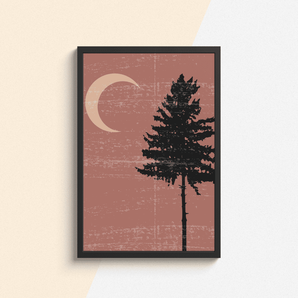 Nocturnal Pine Framed Artwork