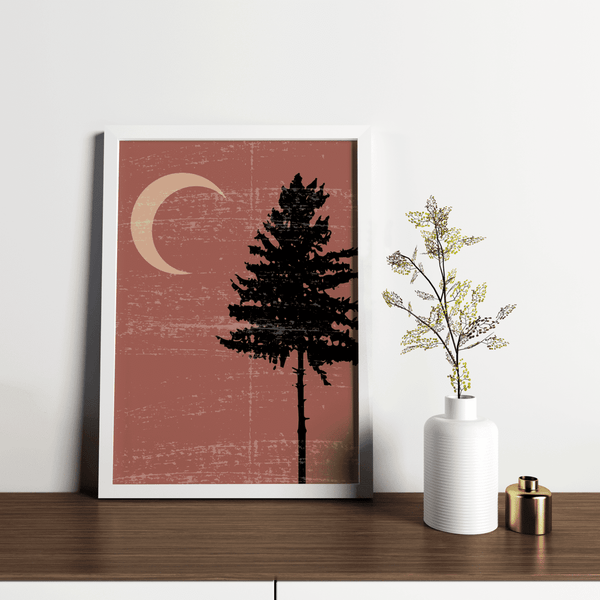 Nocturnal Pine Framed Artwork