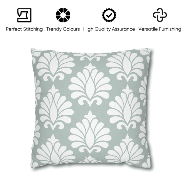 Ornate Festive Damask Velvet Cushion Cover