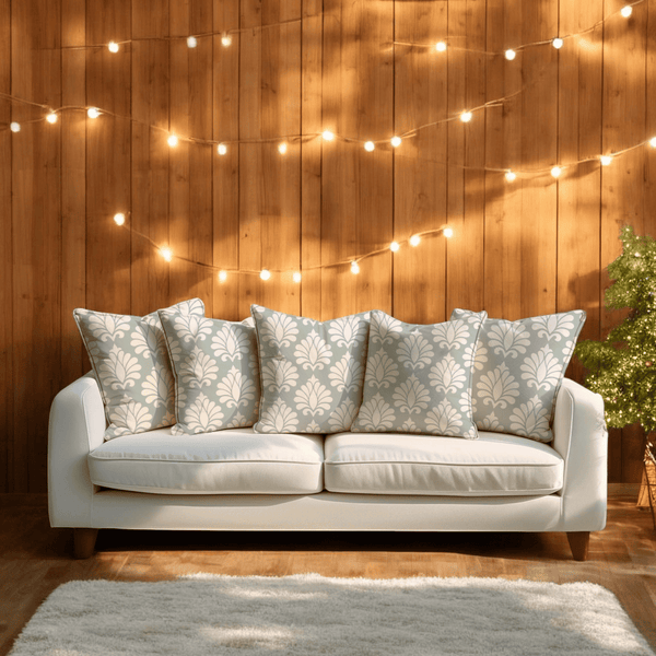 Ornate Festive Damask Velvet Cushion Cover