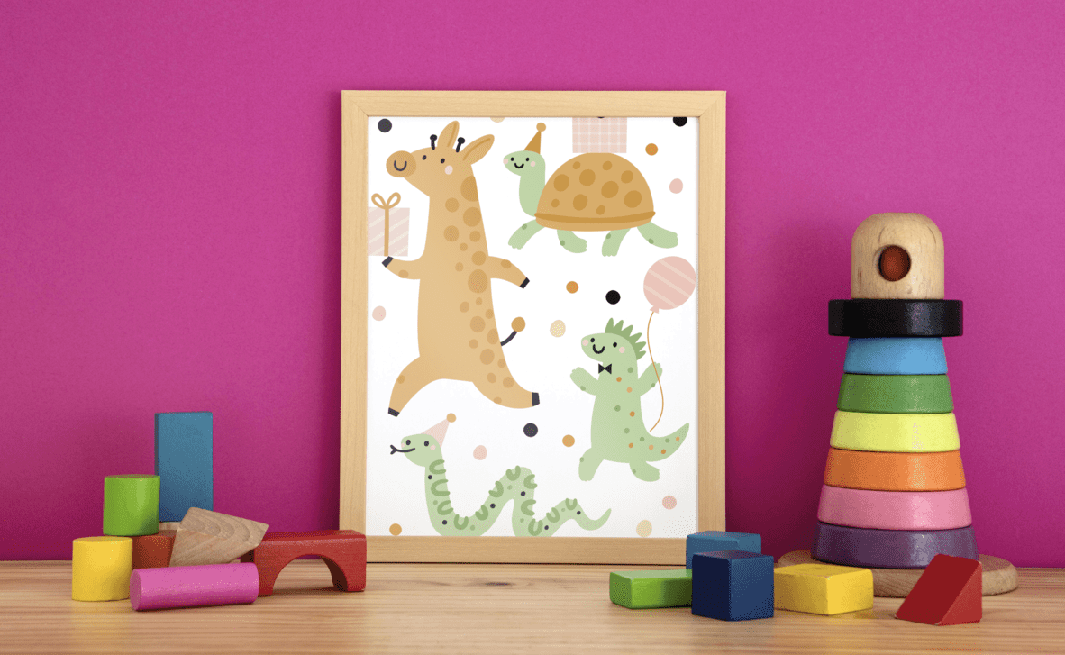 Party Pals Parade - Framed Wall Art