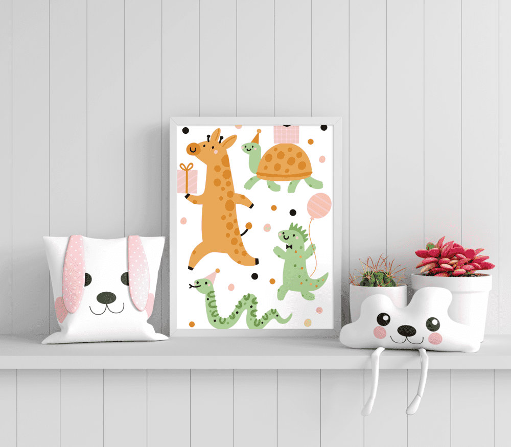 Party Pals Parade - Framed Wall Art