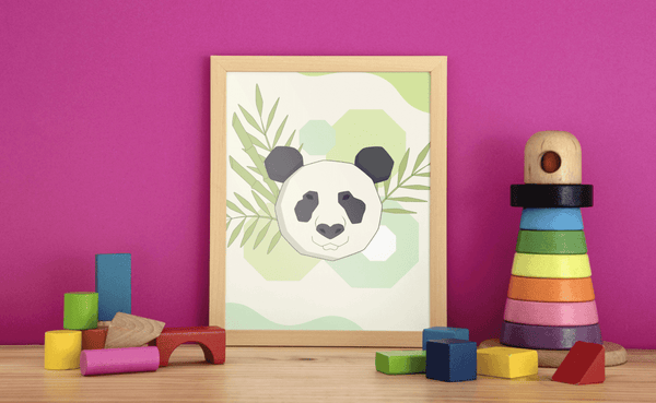 Peaceful Panda - Framed Wall Art