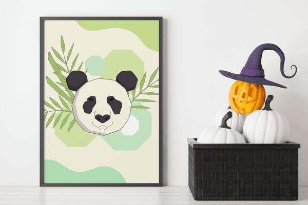 Peaceful Panda - Framed Wall Art