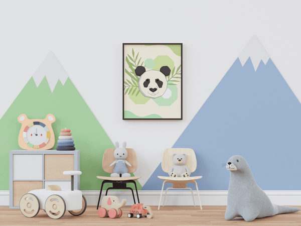 Peaceful Panda - Framed Wall Art
