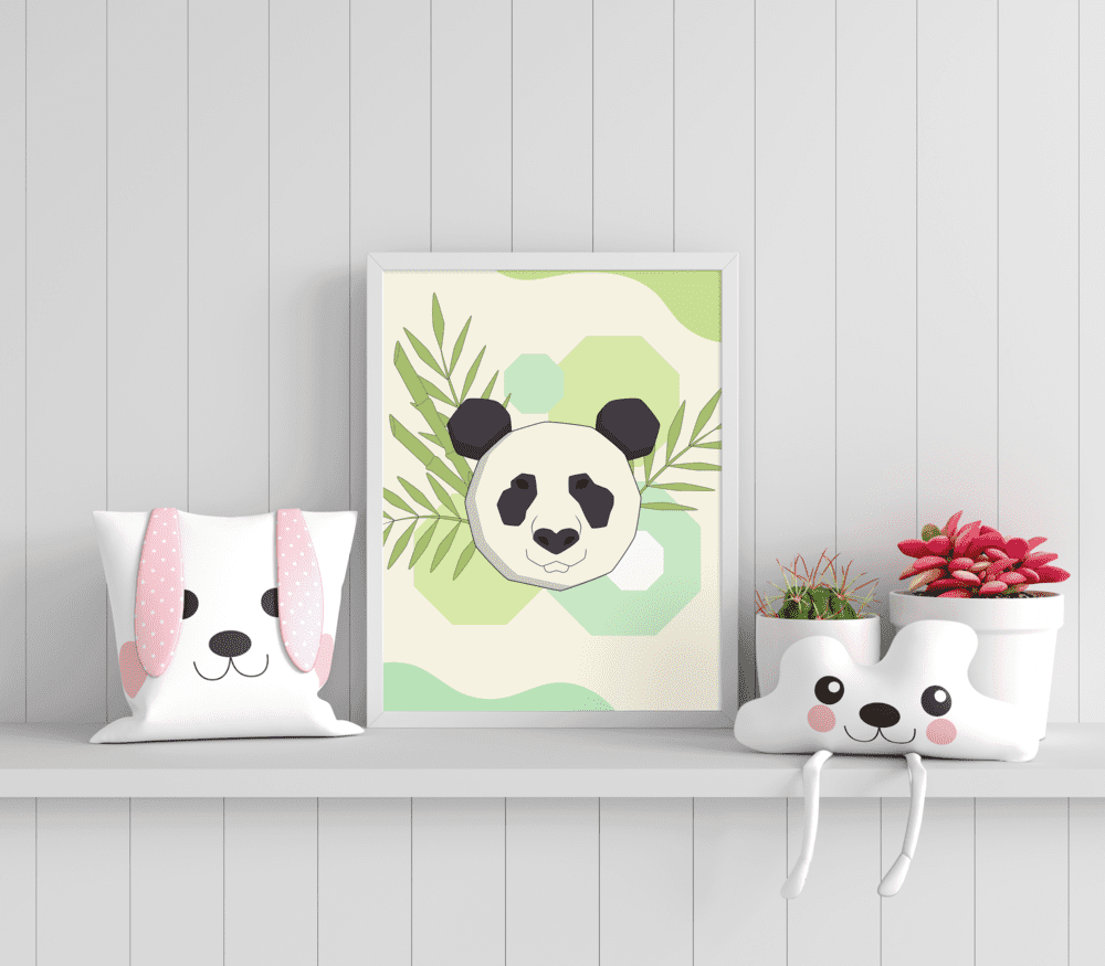 Peaceful Panda - Framed Wall Art