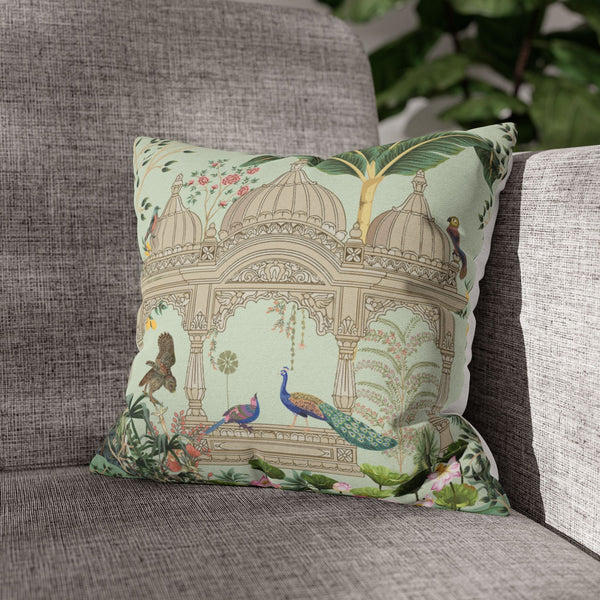 Peacock Durbar Cushion Cover