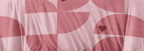 Pink Hearts and Circles Bedsheet