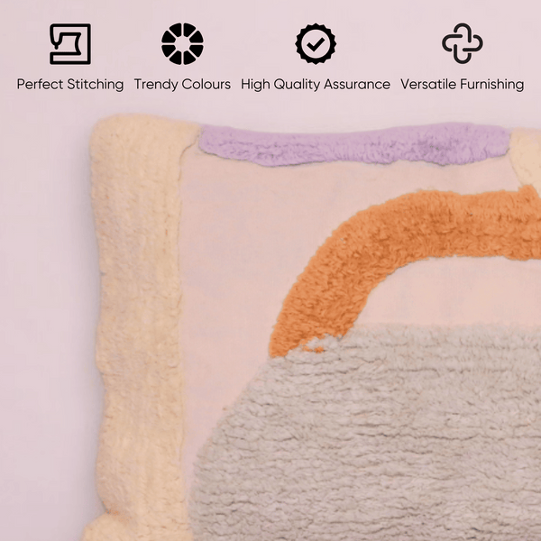 Rainbow Horizon Tufted Cushion Cover -Set of 5