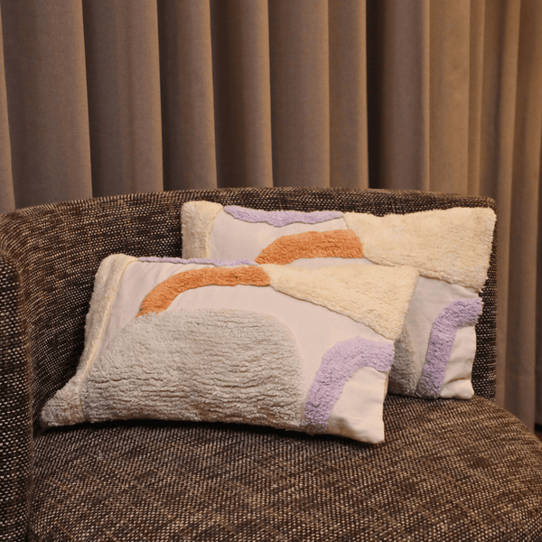 Rainbow Horizon Tufted Cushion Cover