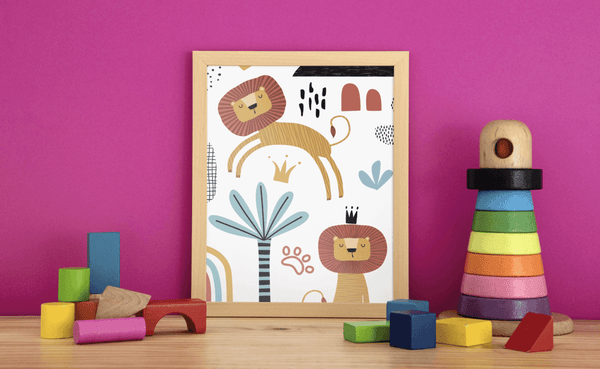 Regal Jungle Roar - Framed Wall Art