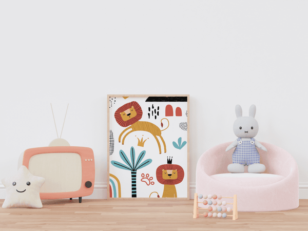 Regal Jungle Roar - Framed Wall Art