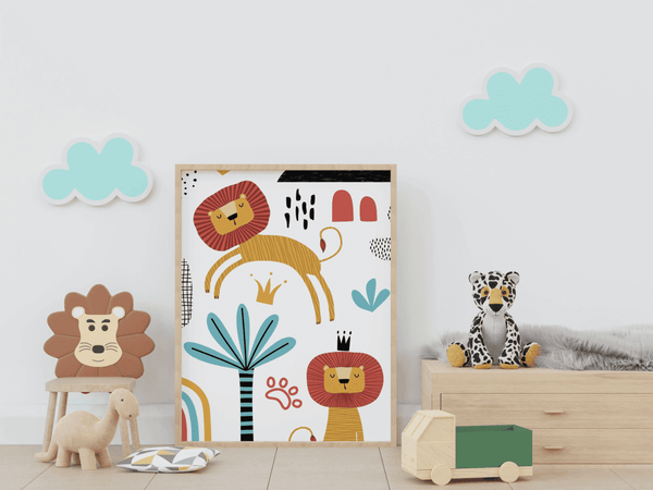 Regal Jungle Roar - Framed Wall Art