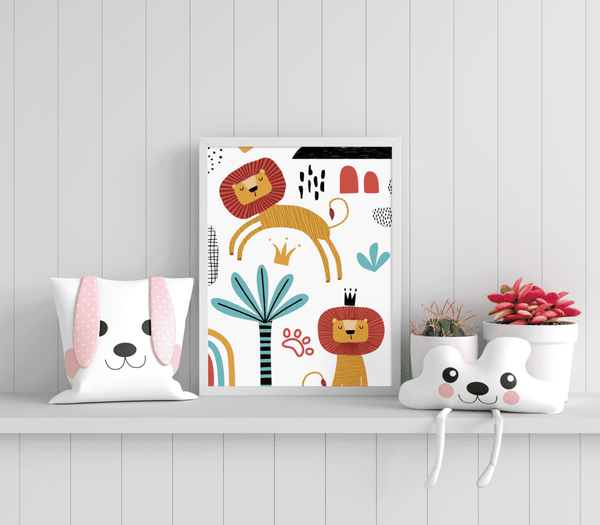 Regal Jungle Roar - Framed Wall Art