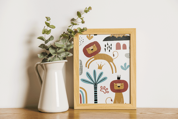 Regal Jungle Roar - Framed Wall Art