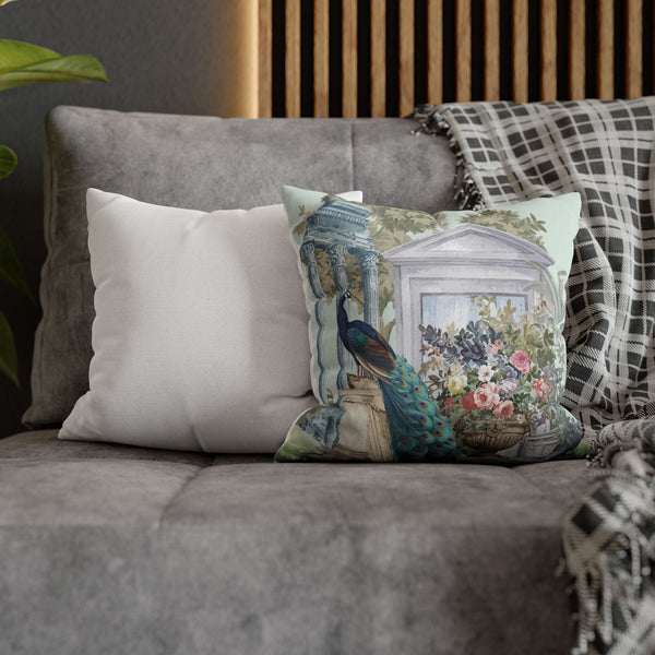 Regal Peacock Courtyard Cushion Cover