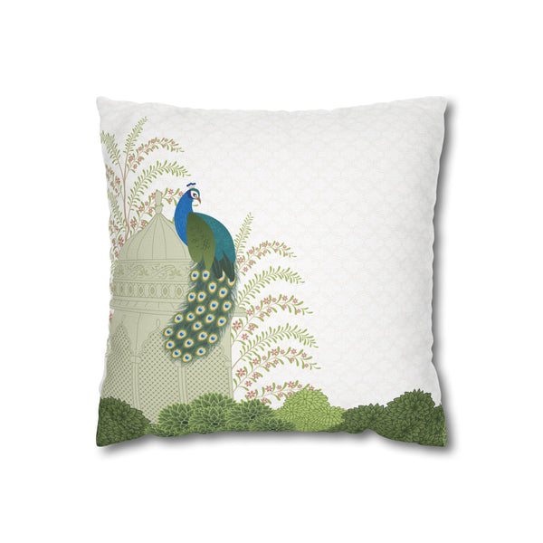 Royal Peacock Velvet Cushion Cover