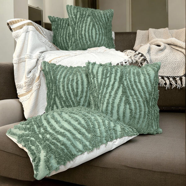 Sage Textures Tufted Cushion Cover