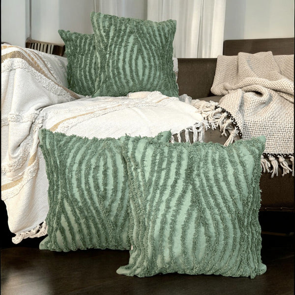Sage Textures Tufted Cushion Cover
