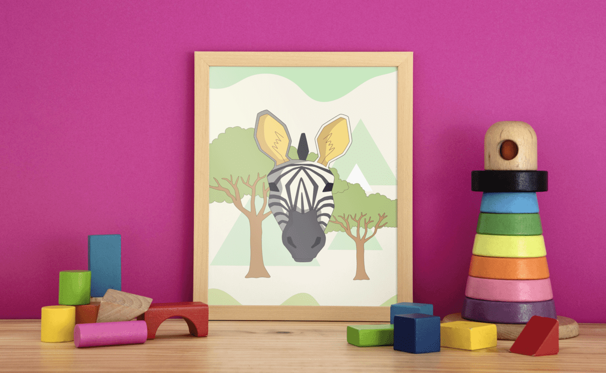 Savannah Explorer Zebra - Framed Wall Art