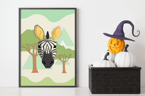 Savannah Explorer Zebra - Framed Wall Art