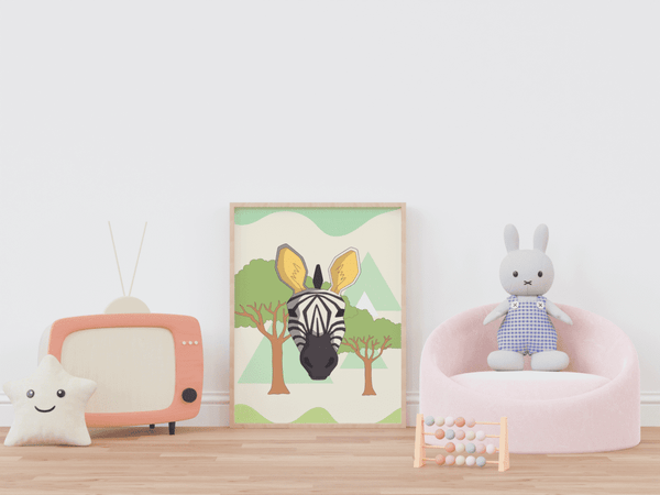 Savannah Explorer Zebra - Framed Wall Art