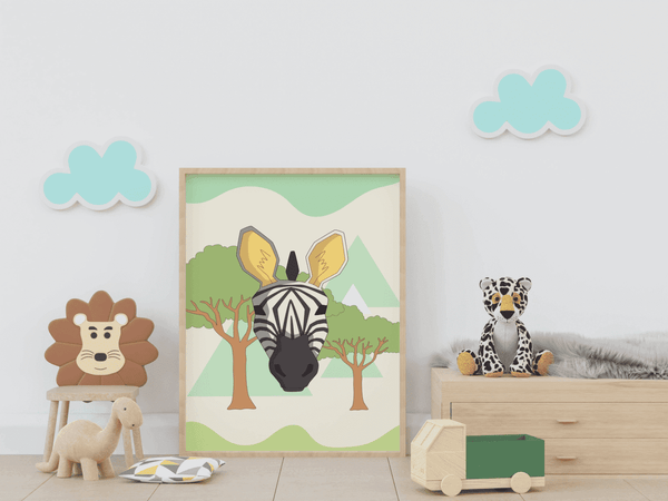 Savannah Explorer Zebra - Framed Wall Art