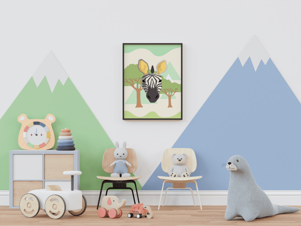 Savannah Explorer Zebra - Framed Wall Art