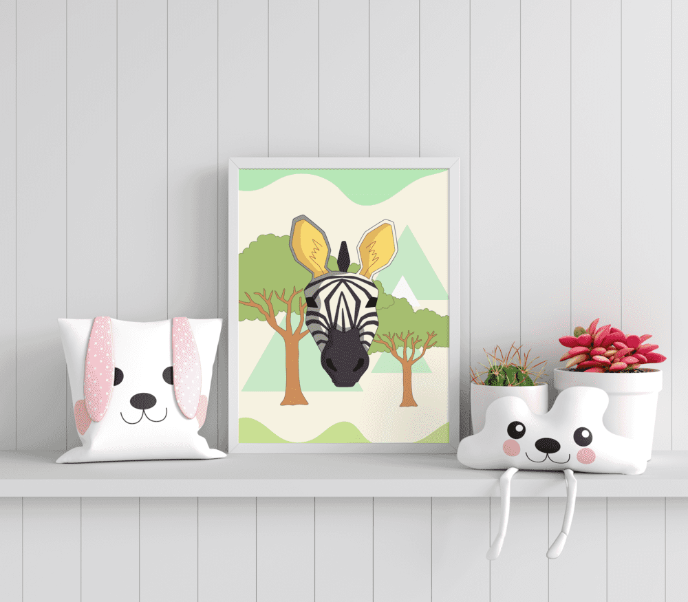 Savannah Explorer Zebra - Framed Wall Art