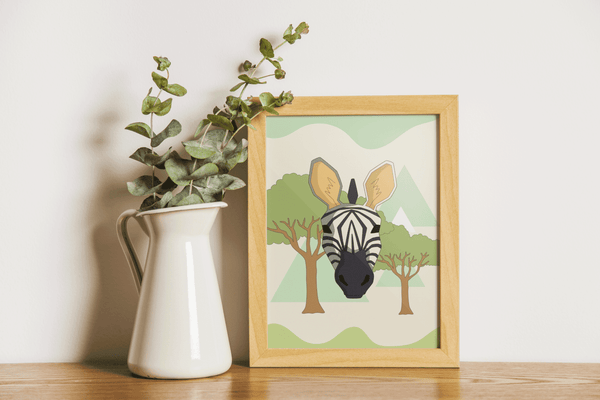 Savannah Explorer Zebra - Framed Wall Art