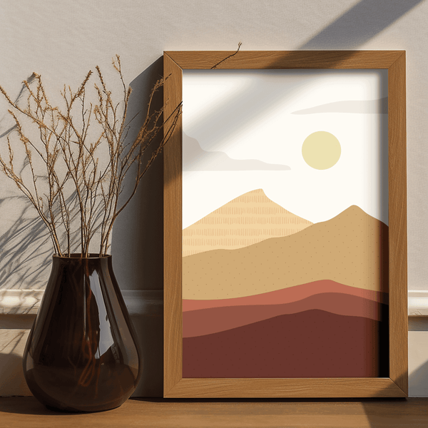 Serene Summit Framed Artwork