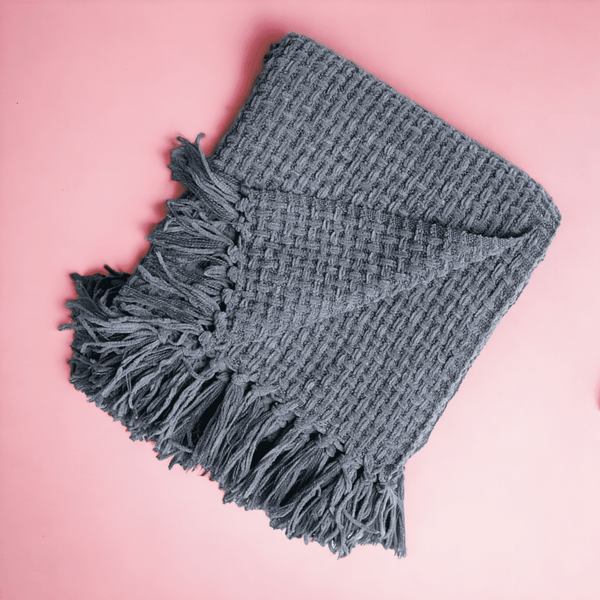 Khaki - Premium Chenille Sofa Throw