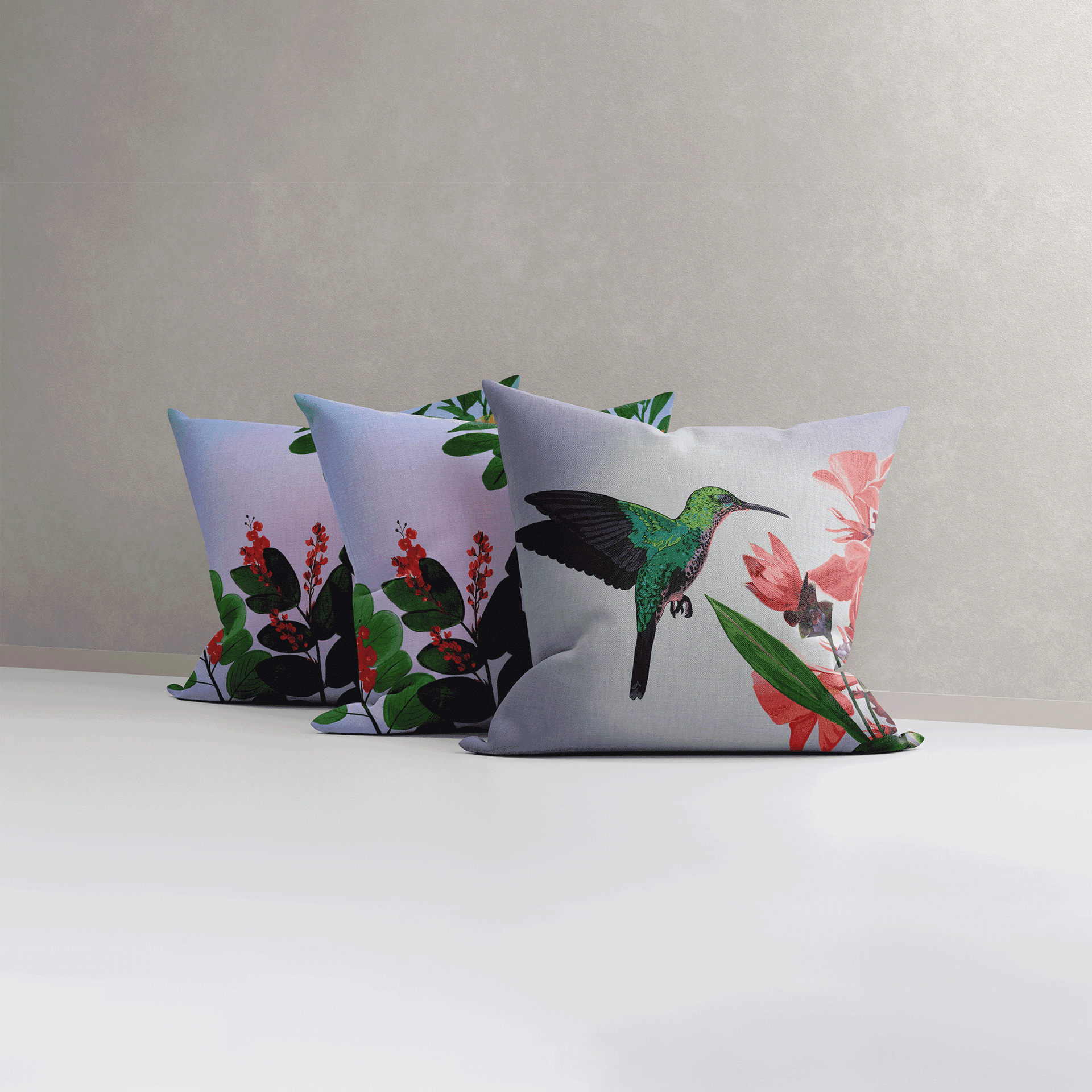 Song of Hummingbird X Autumn Big Leaf | Set of 3