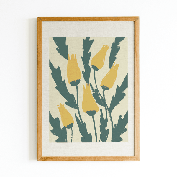 Spring Tulip Bloom Framed Artwork