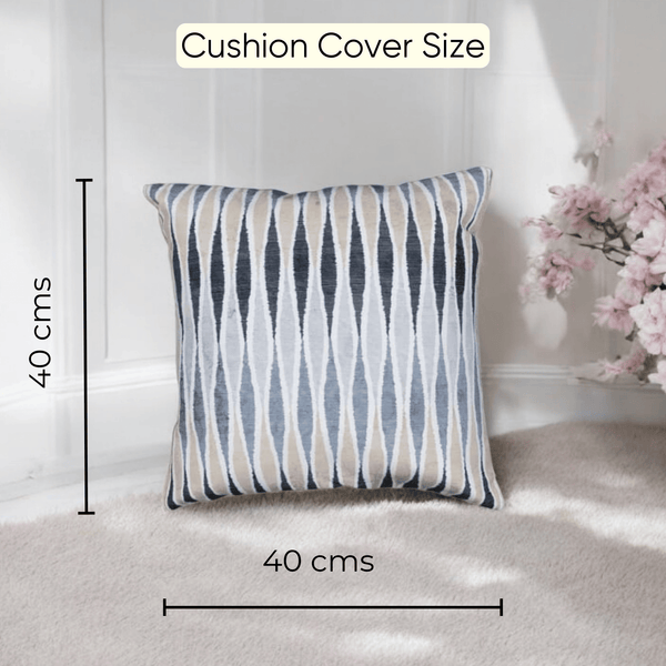 Striped Waves Cushion Cover - Set of 5