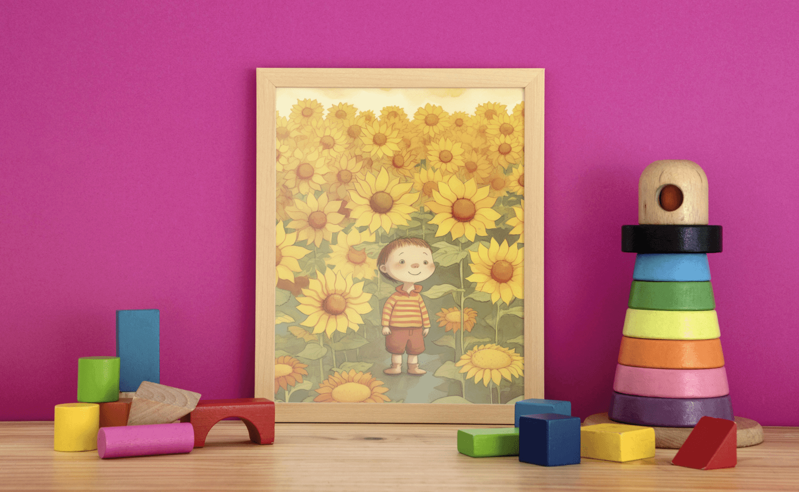Sunflower Fields Forever - Framed Wall Art