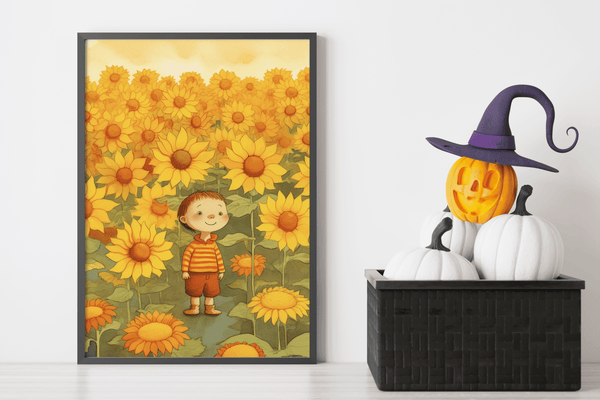 Sunflower Fields Forever - Framed Wall Art