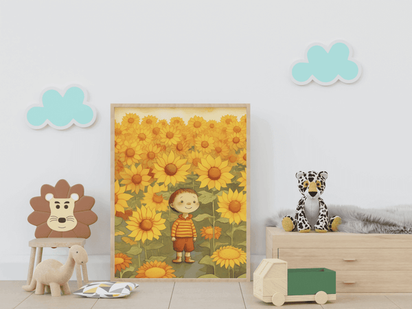 Sunflower Fields Forever - Framed Wall Art