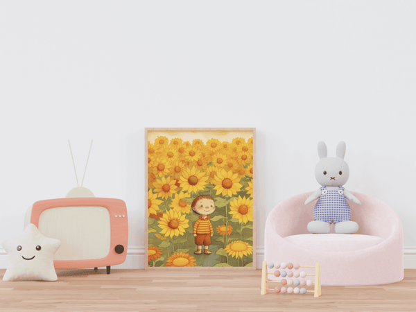 Sunflower Fields Forever - Framed Wall Art