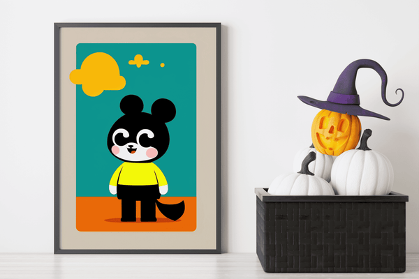 Sunny Day Panda - Framed Wall Art