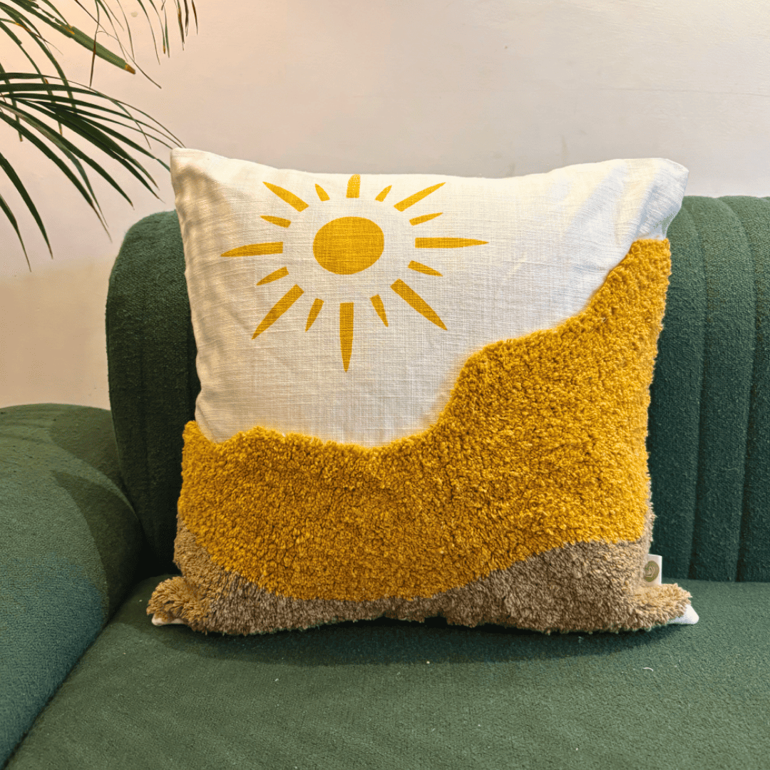 Sunny Horizon Tufted Cushion Cover - Set of 5