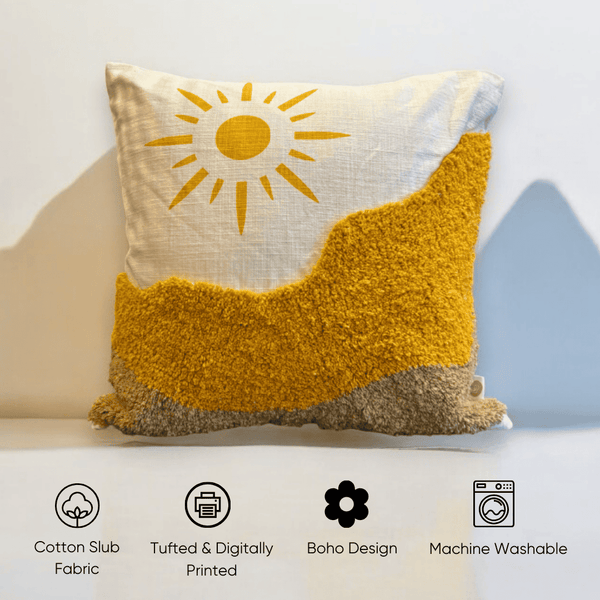 Sunny Horizon Tufted Cushion Cover - Set of 5