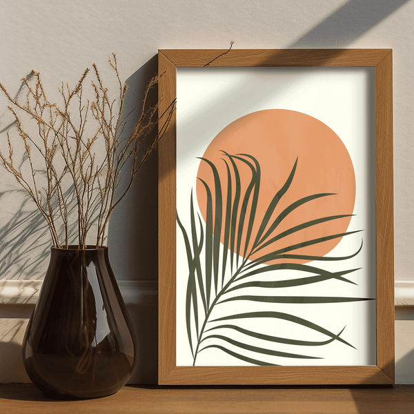 Sunset Palms Framed Artwork